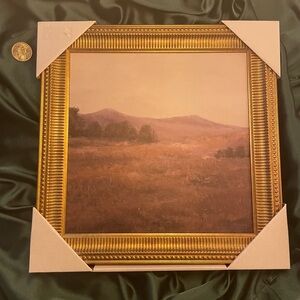 Golden Framed Landscape Art Print